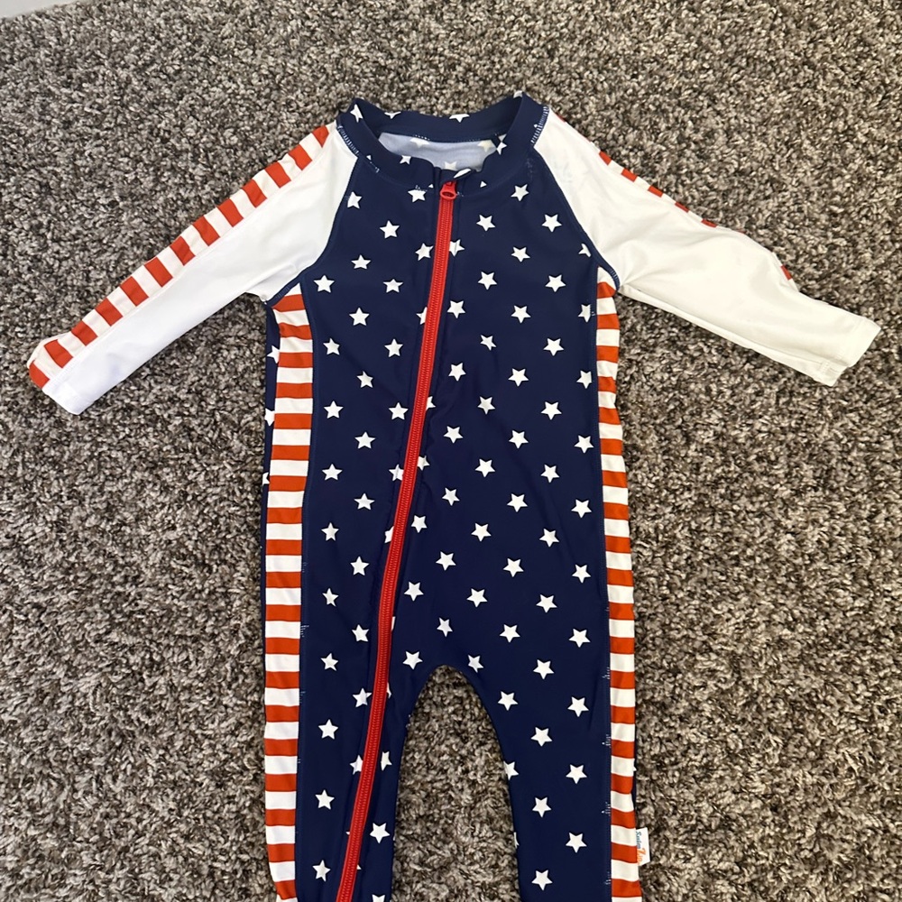 Kids Patriotic Star and Stripe Swimzip